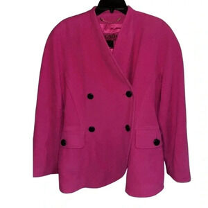 Escada Wool Cashmere Bright Pink Size 38